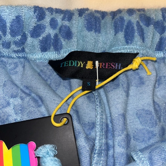Blue terrycloth teddy fresh shorts - Picture 3 of 3